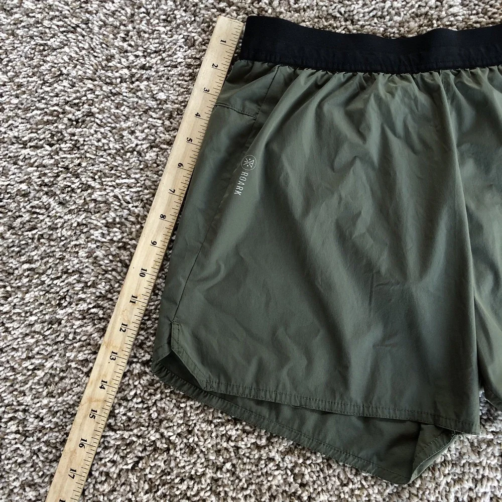 Roark Run Amok Shorts Mens Medium Green Athletic 5